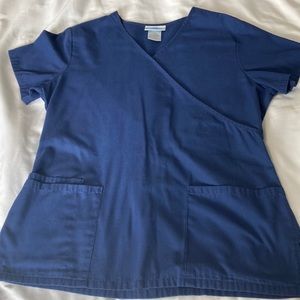 Navy Scrub Top